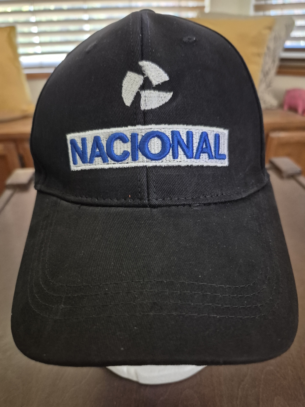 Nacional Ayrton Senna Black Embroidered Baseball Cap.